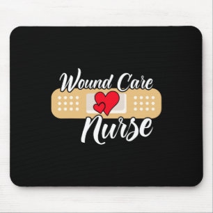 Cute Wound Care Nurse Heart Mouse Pad