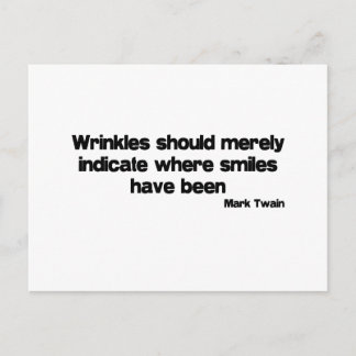 Cute, Wrinkles quote Postcard