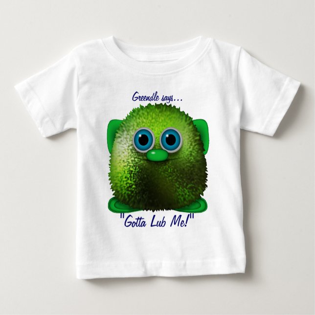 Cute Wuzzy Butt Infants Loveable Book Character Baby T-Shirt (Front)
