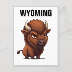 Cute Wyoming Bison Postcard