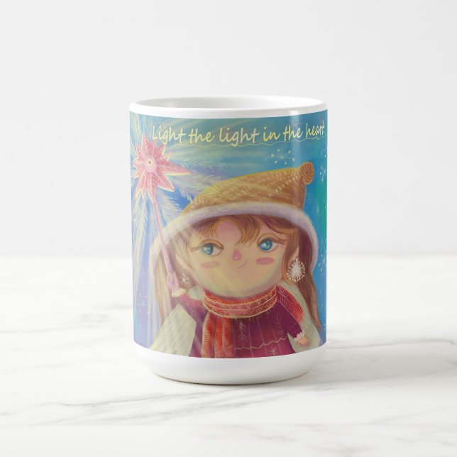 Cute Xmas angel Coffee Mug (Center)