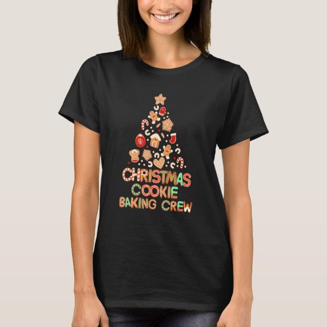 Cute Xmas Family Matching Christmas Cookie Baking  T-Shirt (Front)