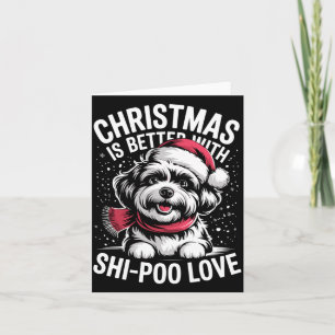 Cute Xmas Puppy Dog Christmas Is Better With Card