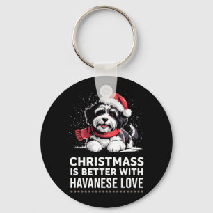 Cute Xmas Puppy Dog Christmas Is Better With Key Ring