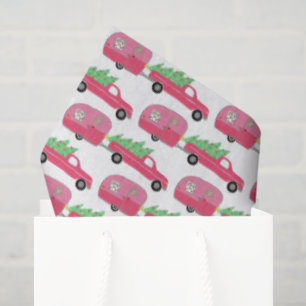 Cute Xmas Trailers RVs Trucks Christmas Holiday  Tissue Paper
