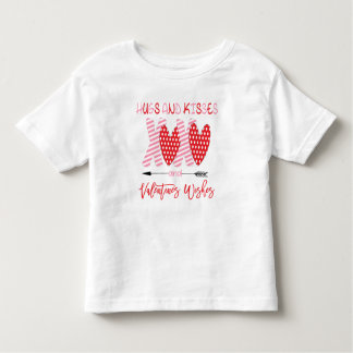 Cute XOXO Hugs and Kisses Valentine Toddler T-Shirt