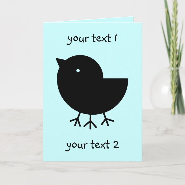 Cute Yatagarasu(black) Card (Front)