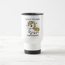 Cute Year of the Horse 2026 Floral Hearts Travel M