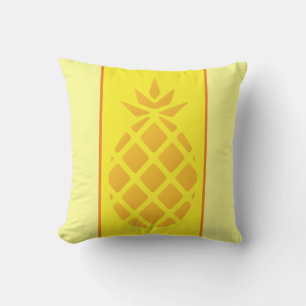Cute Yellow And Orange Pineapple Monogram Cushion