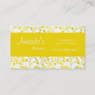 Cute yellow autumn fruits Business Card