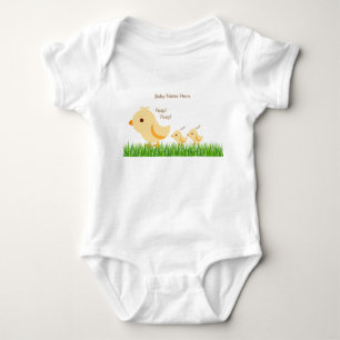 Cute Yellow Baby Chick Bodysuit