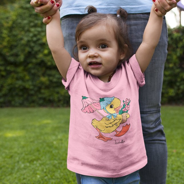 Cute Yellow Baby Duck in Spring Easter Toddler T-Shirt (Creator Uploaded)