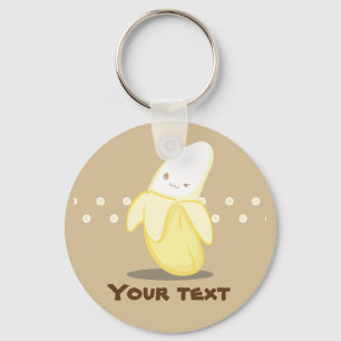 Cute Yellow Banana Keychain