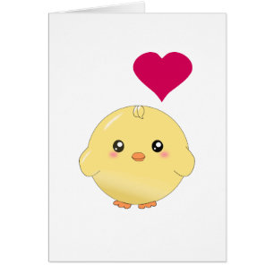 Cute yellow chick