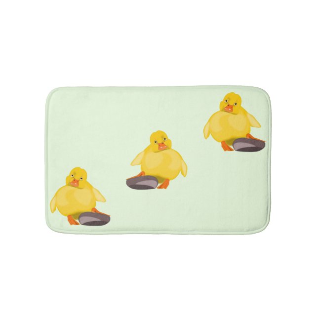 Cute Yellow Duck Bath Mat (Front)