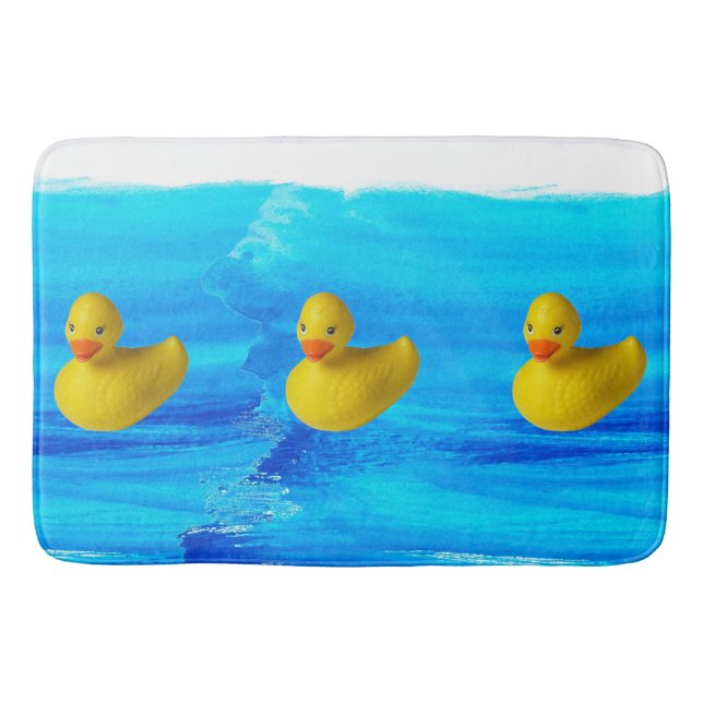 Cute Yellow Duck Bath Mat (Front)