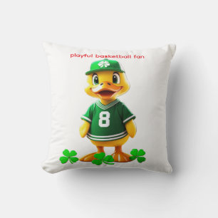 Cute Yellow Duck in Celtics Jersey – Unreal Engine Cushion