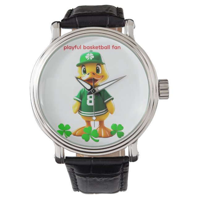 Cute Yellow Duck in Celtics Jersey – Unreal Engine Watch (Front)