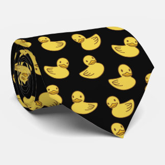 Cute Yellow Duck Pattern Ducky Tie