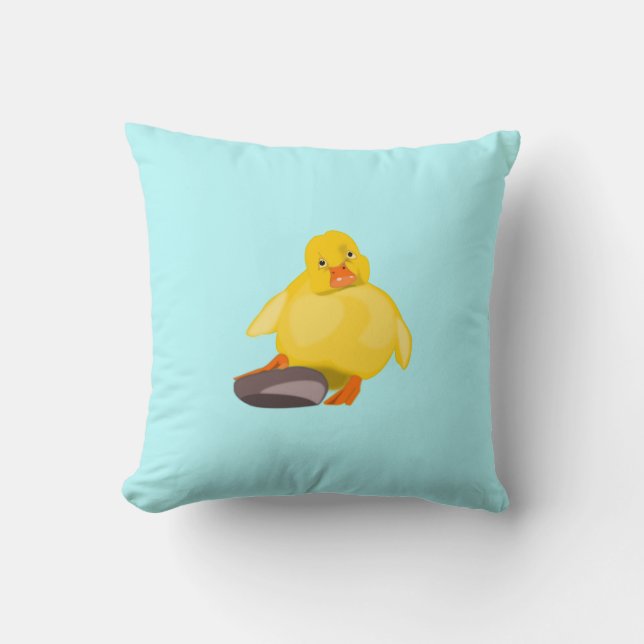 Cute Yellow Duck Pillow (Front)