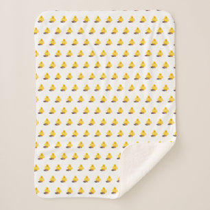 Cute Yellow Duck Sherpa Blanket