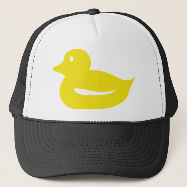 cute yellow duckling duck trucker hat (Front)