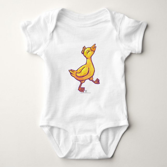 Cute Yellow Duckling Infant Creeper (Front)