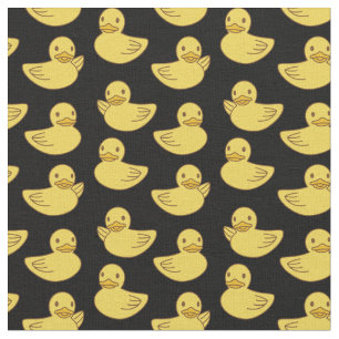 Cute Yellow Ducky Rubber Ducks Fabric