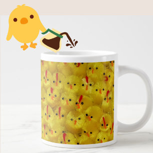 Cute Yellow Easter Baby Chicks Speciality Mug
