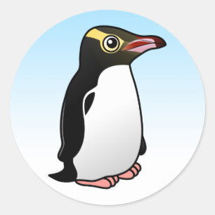 Cute Yellow-eyed Penguin Classic Round Sticker