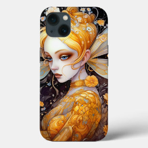 Cute Yellow Fairy Fantasy Art iPhone 13 Case