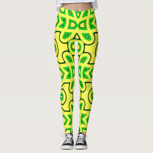 Cute yellow green classic "Ratti_Creative_Arts" Leggings