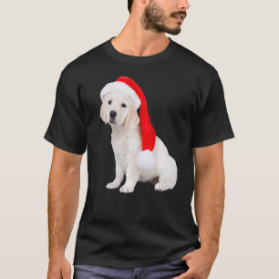 Cute Yellow Lab Puppy Santa Hat Christmas Image Do T-Shirt