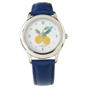 Cute Yellow Lemon Design Watch
