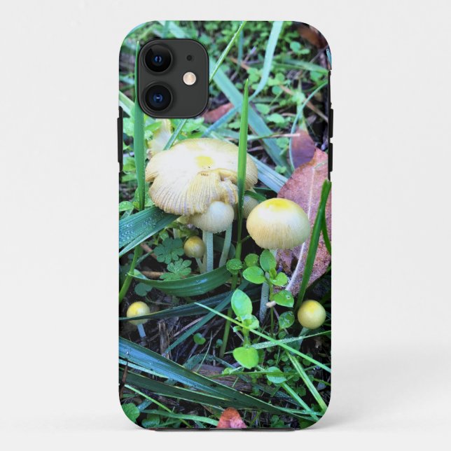 Cute Yellow Mushrooms, Oregon Case-Mate iPhone Case (Back)