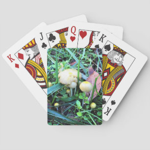 Cute Yellow Mushrooms, Oregon Playing Cards