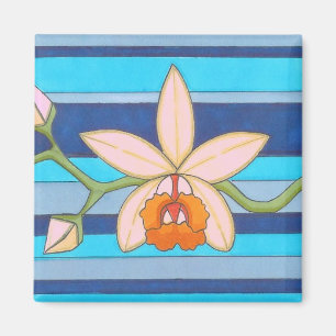 Cute Yellow Orchid Flower Custom fridge Magnet