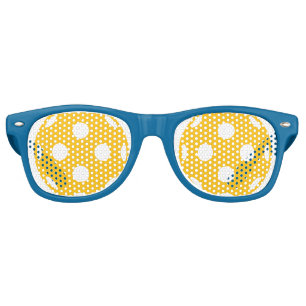 Cute yellow pickleball party shades spectacles