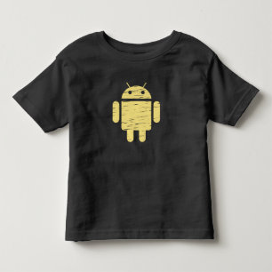 Cute Yellow Robot Toddler T-Shirt