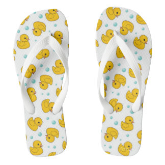 Cute Yellow Rubber Duck Thongs
