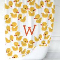 Cute Yellow Rubber Duckies Monogram