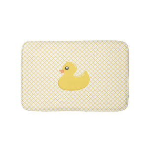 Cute Yellow Rubby Ducky Bath Mat