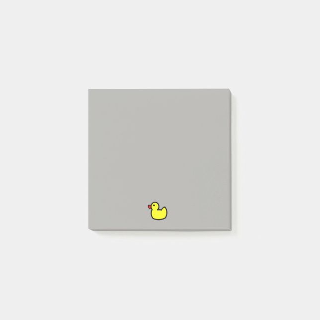 Cute Yellow Rubby Ducky Post-it Notes (Front)
