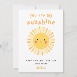 Cute yellow sunshine illustration valentines day