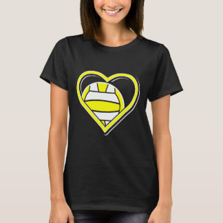 Cute Yellow Water Polo Heart Shirt - Water Polo in