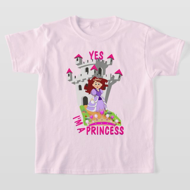 Cute Yes, I'm a Princess T-Shirt (Laydown)