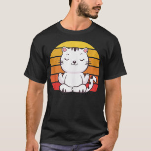 Cute Yoga Cat Meowmaste Kitten Yogi T-Shirt