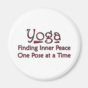 Cute Yoga Saying Magnet