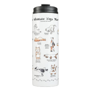 Cute yogi cats thermal water bottle