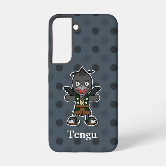 Cute Yokai Karasu Tengu | Japanese Folklore Samsung Galaxy S22 Case (Back)